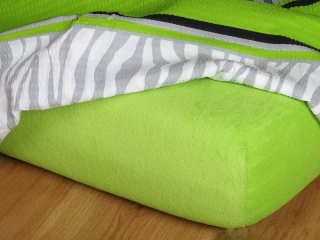 Prostěradla froté - kiwi - 90/200/20