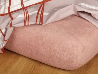 Prostěradla froté - béžová - 90/200/20