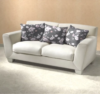 Povlak krep Kvítí na šedém - 40/50