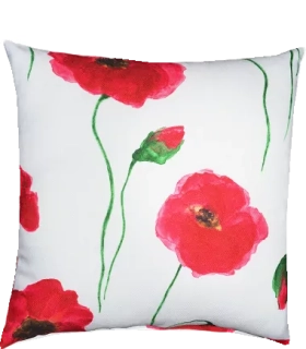 Povlak na polštářek SOFT 341343-101 vlčí máky - 50x50