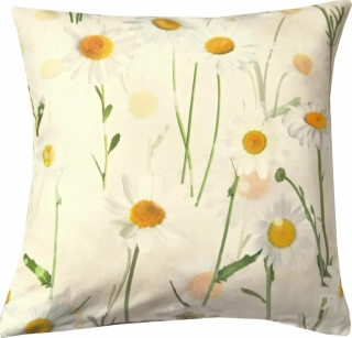 Povlak na polštářek SOFT 420354-102 Kopretiny smetanové - 50x50