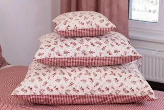 Bavlněný povlak MANON/PEPITO bordó - 70/50