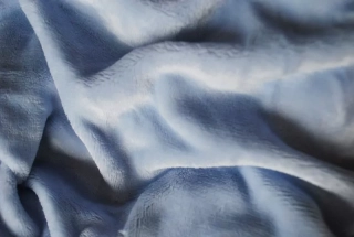 Prostěradlo mikroflanel do postýlky MODRÉ - 60x120 cm