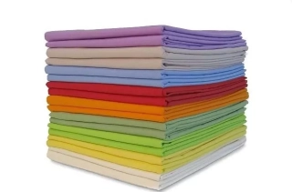 Bavlněné plachty s gumou v tunýlku - 90 x 200 cm