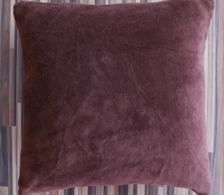 Povlak na polštářek mikroflanel - tm. hnědá - 40/40