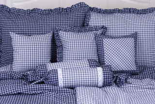 Bavlněný povlak - Kostička modrá NEGATIV/POZITIV - 1x 40/40