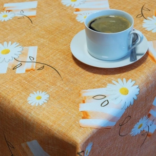 Teflonový ubrus tisk - Madea oranžová