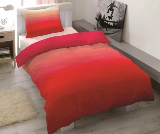 Povlečení bavlněný satén Red luxury - 140/200 + 70/90