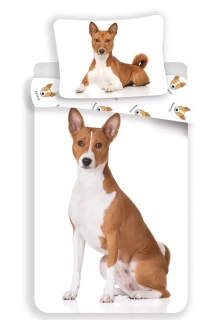 Povlečení fototisk Basenji - 140/200 + 70/90