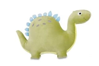 Plyšák - polštářek z mikrospandexu DINOSAURUS zelený
