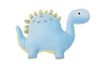 Plyšák - polštářek z mikrospandexu DINOSAURUS modrý