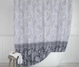 Koupelnový závěs 180/200 cm - Šedý kašmír