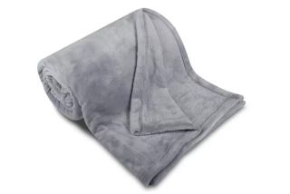 Deka mikroflanel 400g/m2 SLEEP WELL 150x200 - sv. šedá