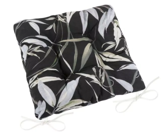 Sedák prošívaný Ema 40/40 cm - bambus černý