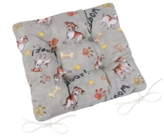 Sedák prošívaný Ema 40/40 cm - pejsek