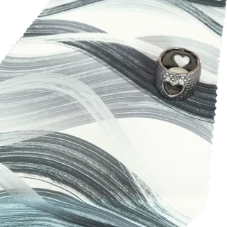 Ubrusové šály SOFT 391102-112 - Vlny šedé