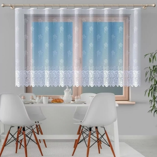 Akce - metráž záclona Tilda střižena -  výška 120cm, šíře 150cm