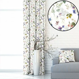 Metráž dekorační látka SOFT 391261-101 louka