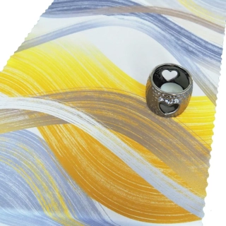 Ubrusové šály SOFT 391102-117 - Vlny žluté