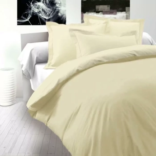 Saténové povlečení LUXURY COLLECTION smetanové - 140/200 + 70/90