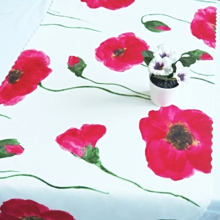 Ubrusy a běhouny SOFT 341343-101 Vlčí máky