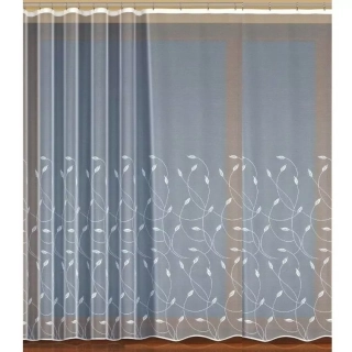 Žakárová záclona Lístka