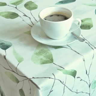 Ubrusy a běhouny SOFT 55822-1022 lístky zelené