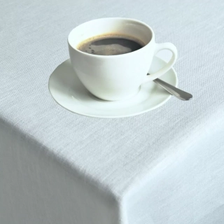 Lněný ubrus Lena - bílý