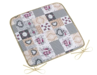 Sedák hladký DITA 408 - Patchwork love 40 x 40