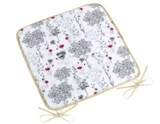 Sedák hladký DITA 405 - Větvičky šedé 40x40cm