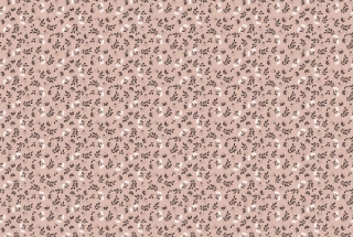 Metráž bavlna - HERBARIUM starorůžové