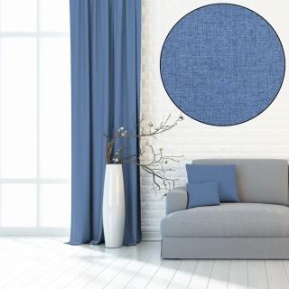 Dekorační látka Blackout West - modrá