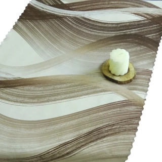 Ubrusové šály SOFT 391102-119 - Vlny hnědé