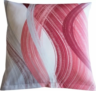 Povlak na polštářek SOFT 391102-118 - Vlny červené - 40x40