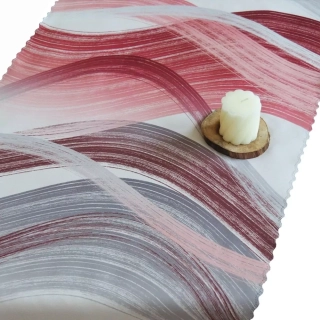 Ubrusové šály SOFT 391102-118 - Vlny červené