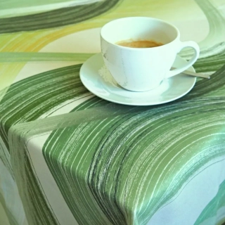 Ubrusy a běhouny SOFT 391102-122 - Vlny zelené