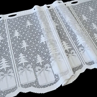 Žakárová záclona Dárečky