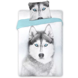 Povlečení hladká bavlna Husky - 140/200 + 70/90
