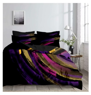 Povlečení mikroflanel/mikroplyš NOČNÍ REJ - 70x90 + 140x200 cm