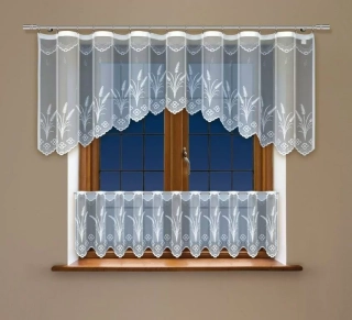 Set vitrážových záclon Margot - 80x300 + 45x300 cm