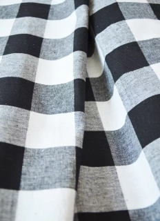 Ubrus a prostírání kanafas - černý velká kostka