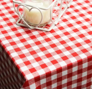 Ubrus kanafas - červený