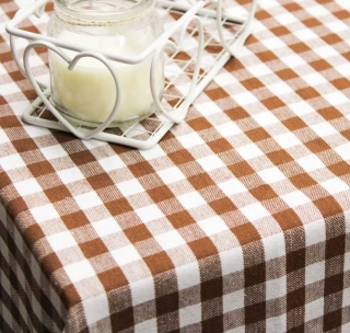 Ubrus kanafas - hnědý