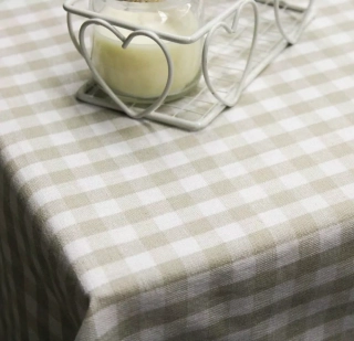 Ubrus a prostírání kanafas - šedo-béžový