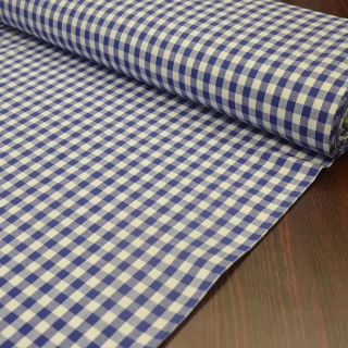 Látka Kanafas kostka modrá