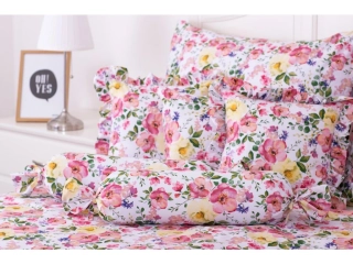 Bavlněné povlečení ČAJOVÁ RŮŽE - 140/200 + 70/90