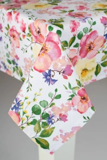 Bavlněný ubrus - Čajová růže