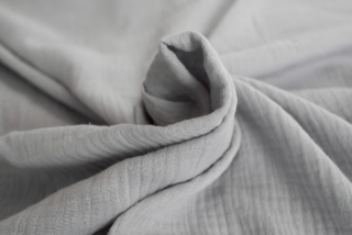 Mušelín metráž ŠEDÁ