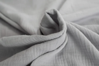 Mušelínové povlečení do postýlky ŠEDÉ - 135/90 + 40/60