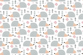 Povlečení bavlna do postýlky Ježci - 90/135, 40/60